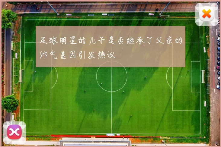 足球明星的儿子是否继承了父亲的帅气基因引发热议